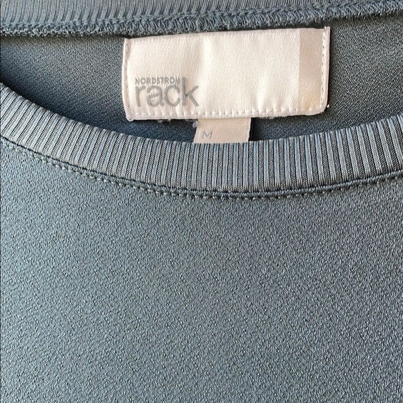 Nordstrom Rack Teal Short Bell Sleeve Blouse Women’s Size M - Picture 3 of 7